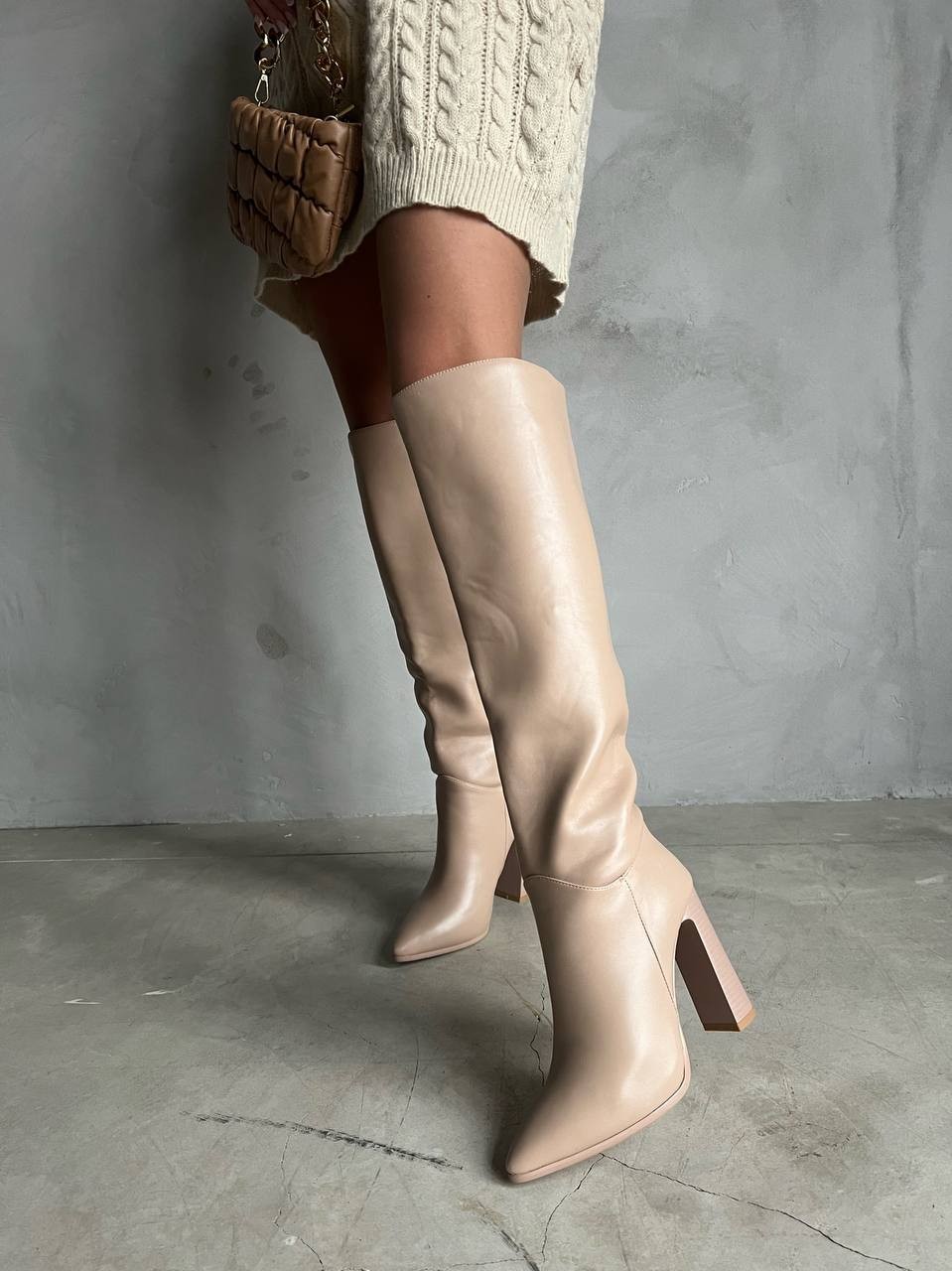 Сапоги в коже SZ37-2.K11