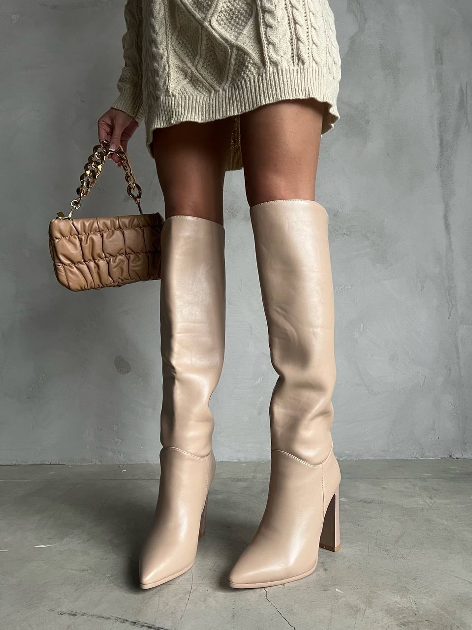 Сапоги в коже SZ37-2.K11