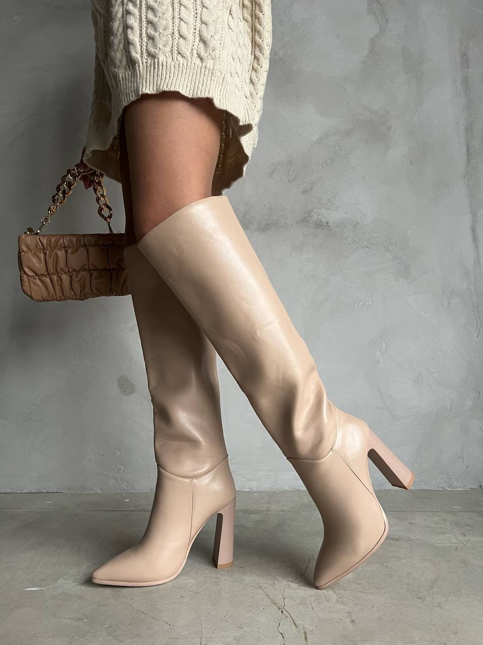 Сапоги в коже SZ37-2.K11